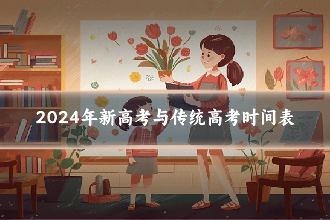 2024年新高考与传统高考时间表