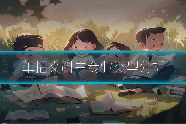 单招文科生专业类型分析