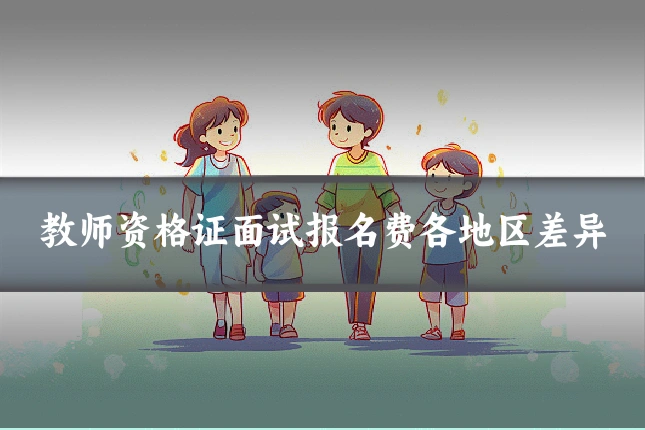 教师资格证面试报名费各地区差异