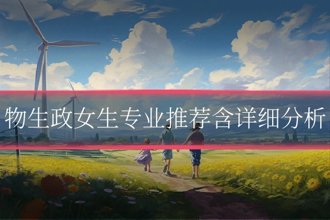 物生政女生专业推荐含详细分析