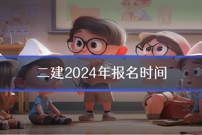 二建2024年报名时间