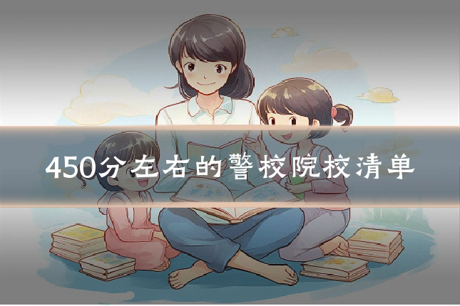 450分左右的警校院校清单