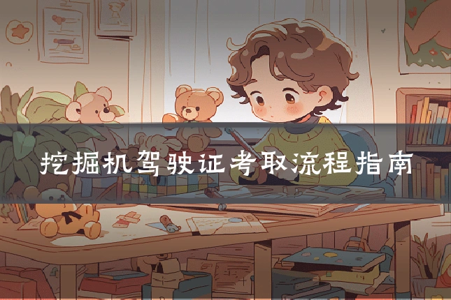 挖掘机驾驶证考取流程指南