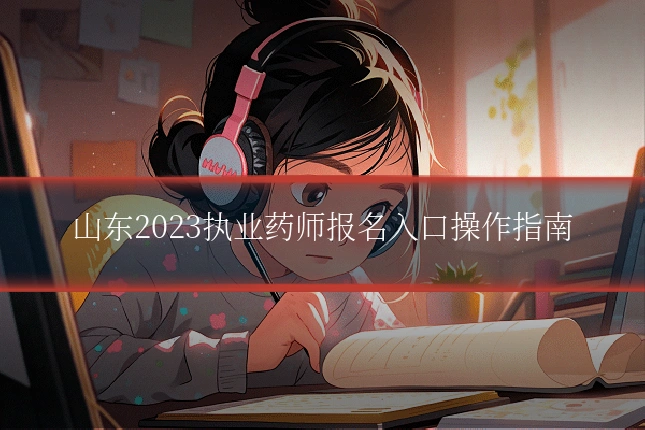 山东2023执业药师报名入口操作指南