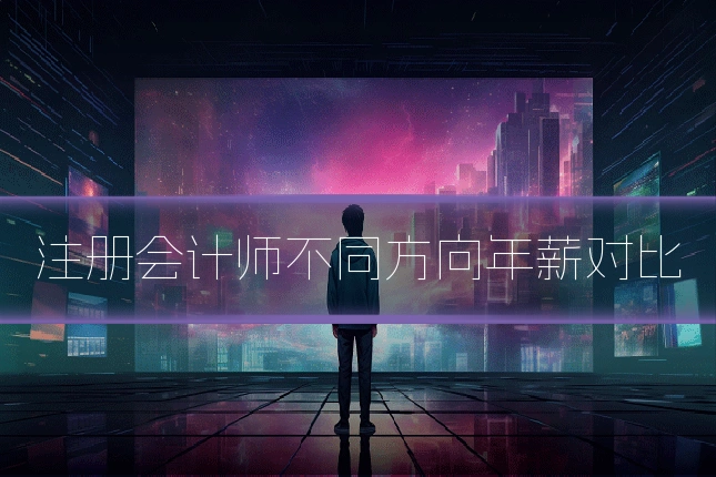 注册会计师不同方向年薪对比