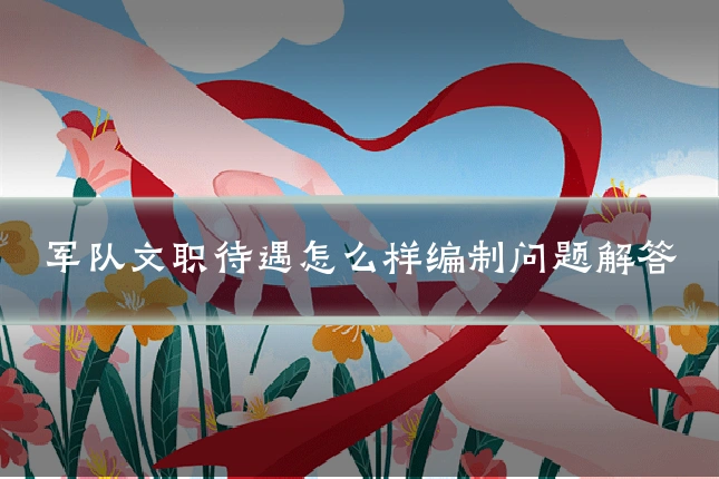 军队文职待遇怎么样编制问题解答