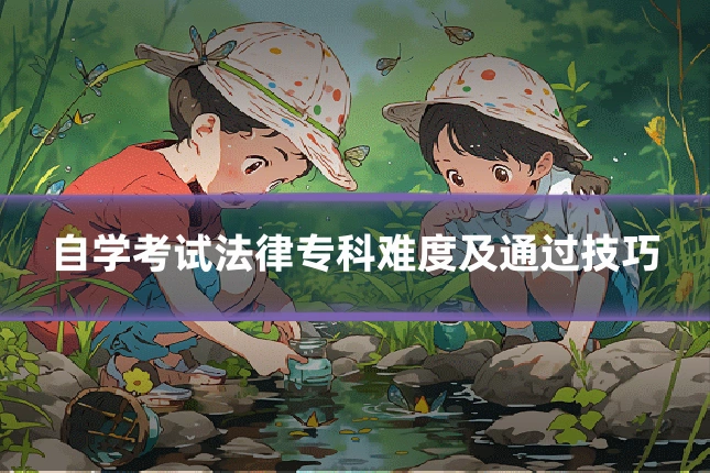自学考试法律专科难度及通过技巧
