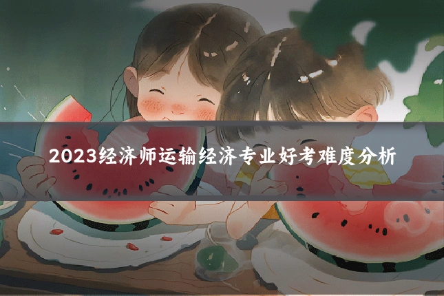 2023经济师运输经济专业好考难度分析