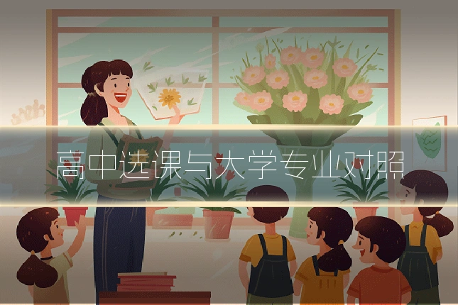 高中选课与大学专业对照