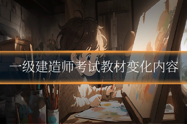 一级建造师考试教材变化内容