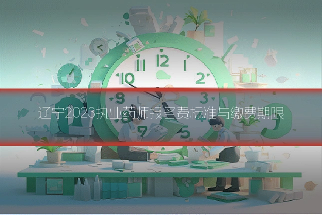 辽宁2023执业药师报名费标准与缴费期限