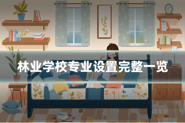 林业学校专业设置完整一览