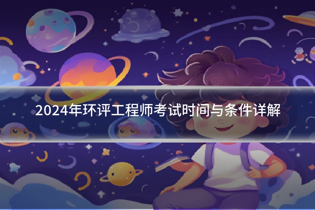 2024年环评工程师考试时间与条件详解