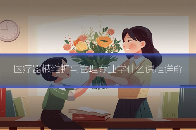 医疗器械维护与管理专业学什么课程详解