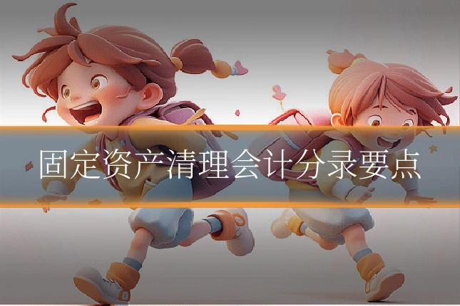 固定资产清理会计分录要点