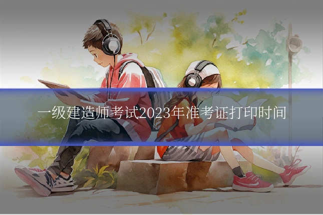 一级建造师考试2023年准考证打印时间
