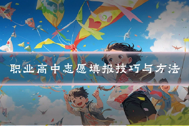 职业高中志愿填报技巧与方法