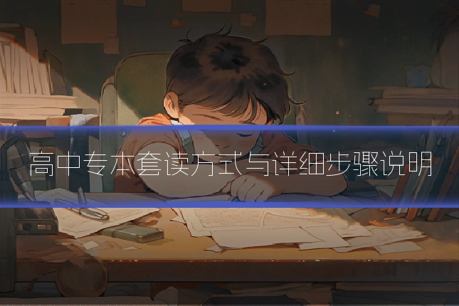 高中专本套读方式与详细步骤说明