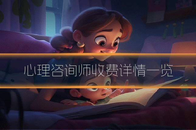 心理咨询师收费详情一览