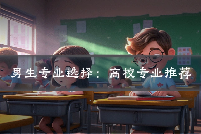 男生专业选择:高校专业推荐