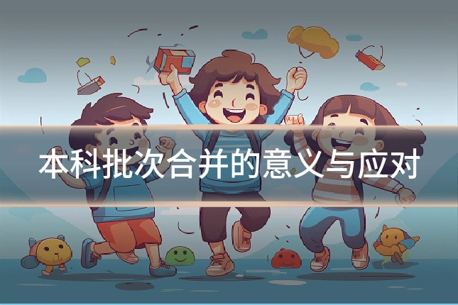 本科批次合并的意义与应对