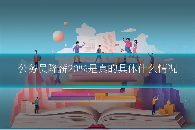 公务员降薪20%是真的具体什么情况