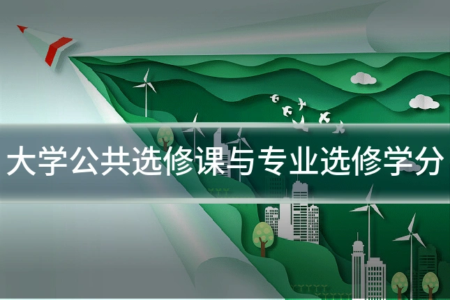 大学公共选修课与专业选修学分