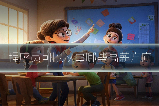 程序员可以从事哪些高薪方向