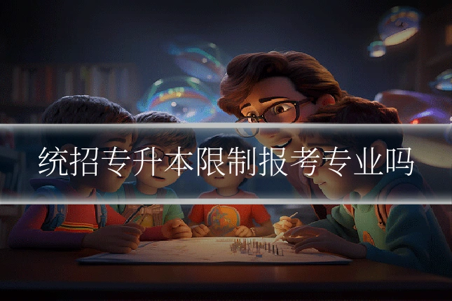 统招专升本限制报考专业吗
