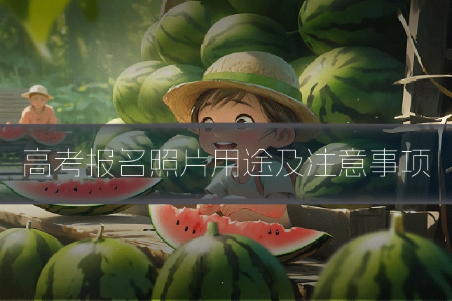高考报名照片用途及注意事项