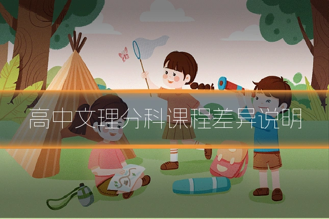 高中文理分科课程差异说明
