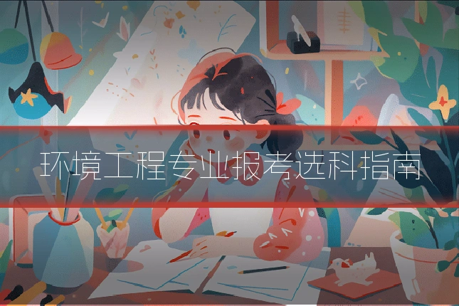 环境工程专业报考选科指南