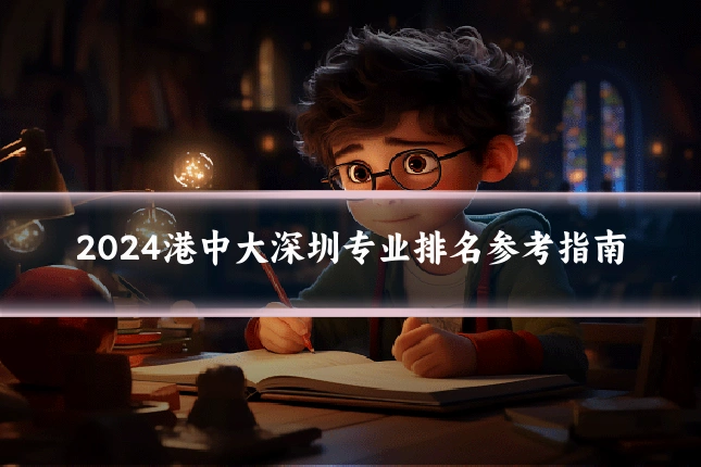 2024港中大深圳专业排名参考指南