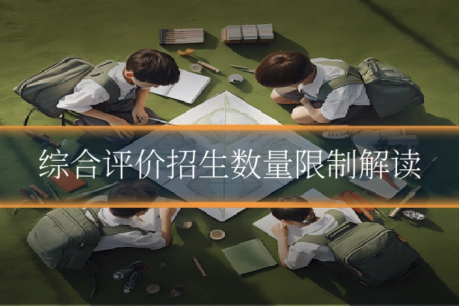 综合评价招生数量限制解读