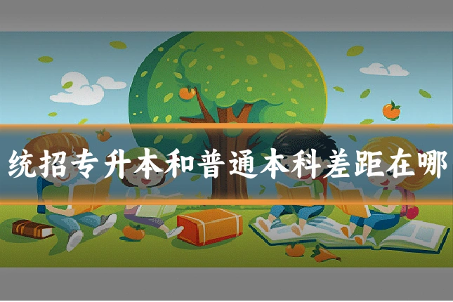 统招专升本和普通本科差距在哪