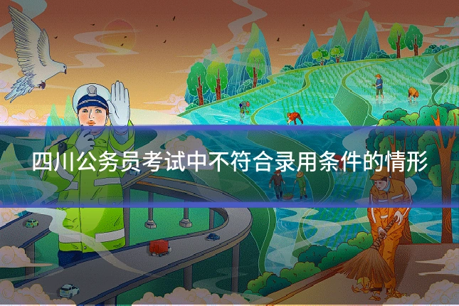 四川公务员考试中不符合录用条件的情形