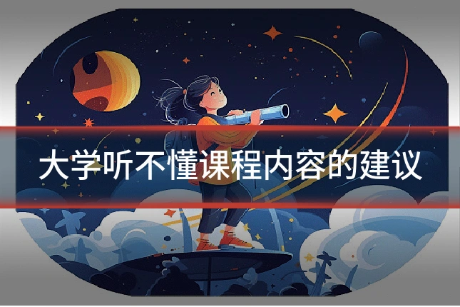 大学听不懂课程内容的建议