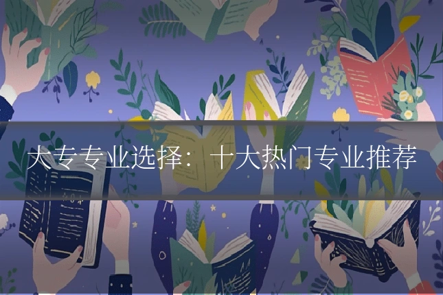 大专专业选择:十大热门专业推荐