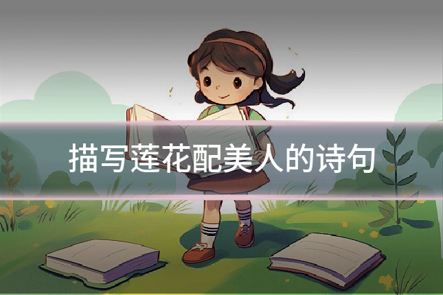 描写莲花配美人的诗句