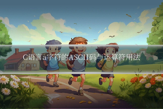 C语言a字符的ASCII码与运算符用法