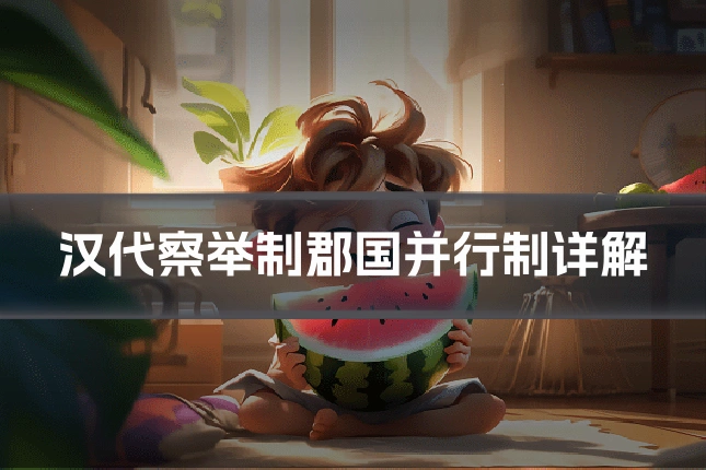 汉代察举制郡国并行制详解