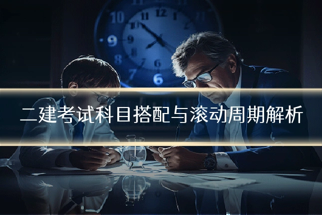 二建考试科目搭配与滚动周期解析