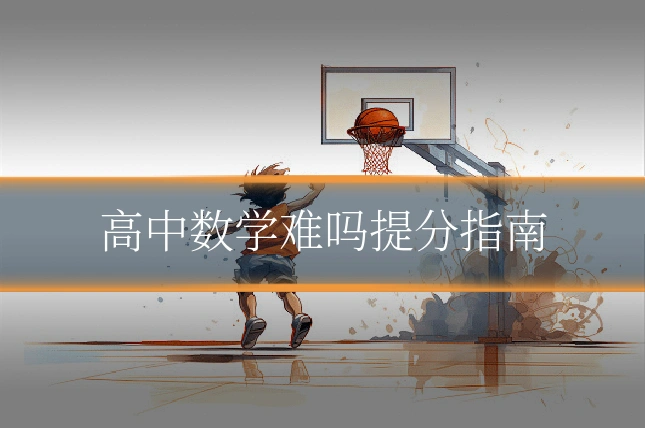 高中数学难吗提分指南