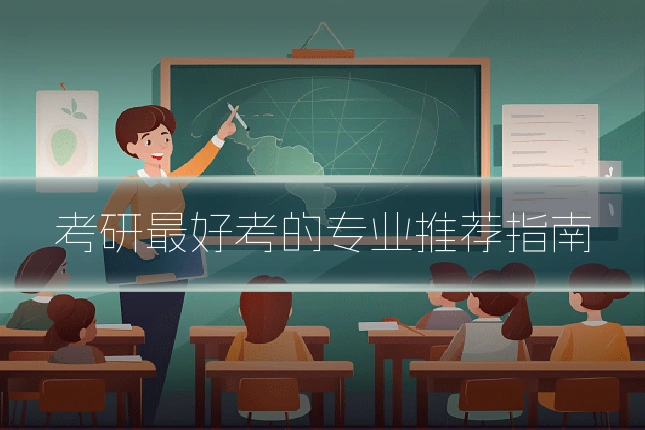 考研最好考的专业推荐指南