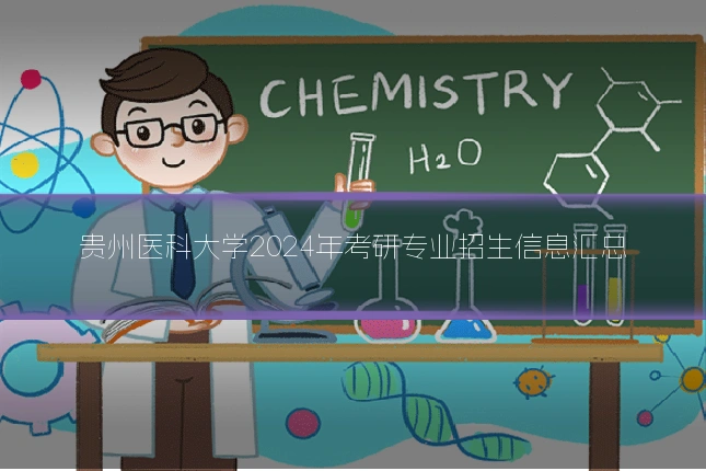 贵州医科大学2024年考研专业招生信息汇总