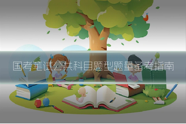 国考笔试公共科目题型题量备考指南