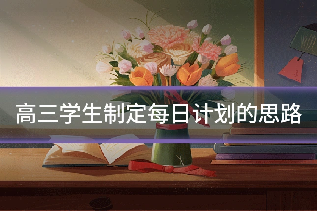 高三学生制定每日计划的思路