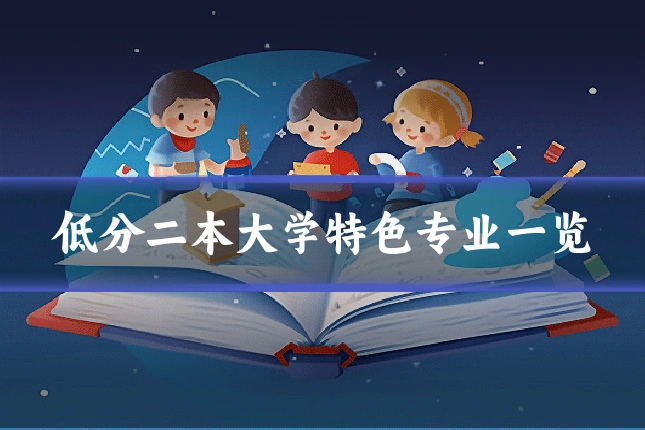 低分二本大学特色专业一览
