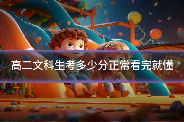 高二文科生考多少分正常看完就懂