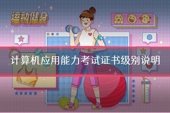 计算机应用能力考试证书级别说明